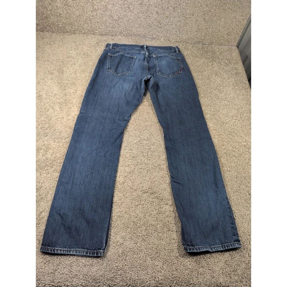 Banana Republic Vintage Straight Mens Jeans 34x32 Dark Wash Blue 100%‎ Cotton